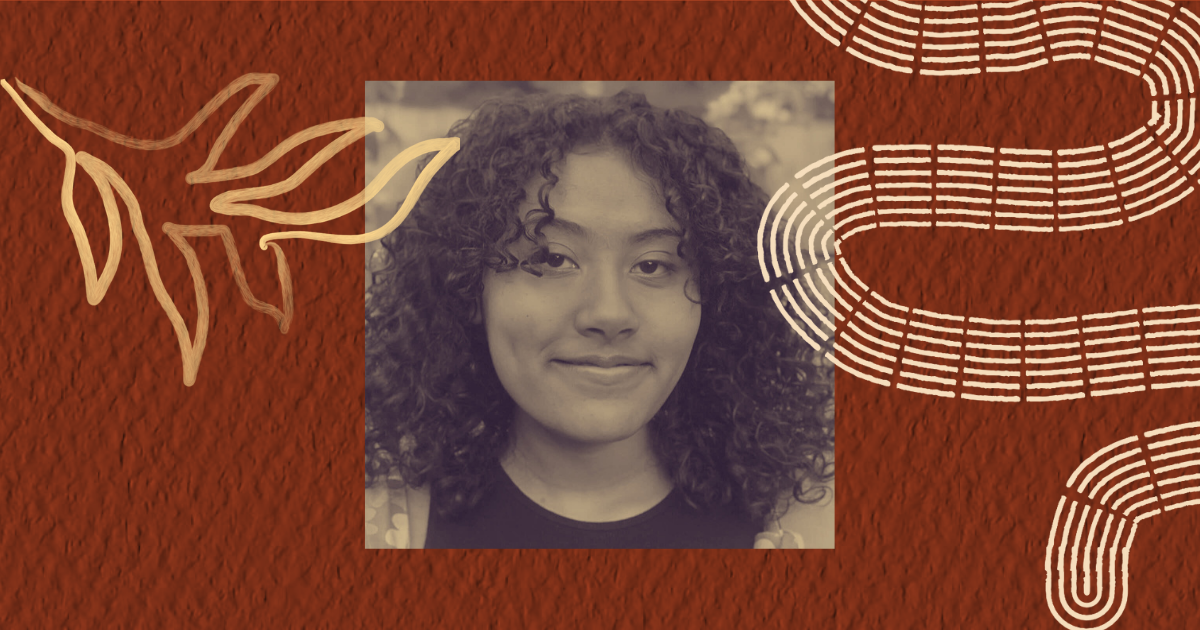 A college photograph of Esther.