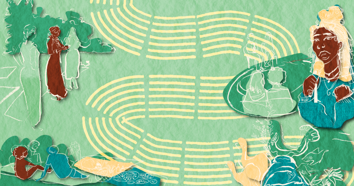 An illustration depicting various activities from 2024