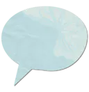 Blue Speech Bubble