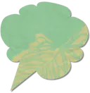 A Green Thought Bubble Illustration