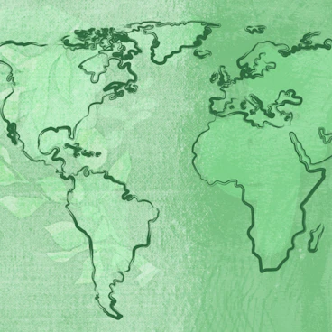An illustration of a world map