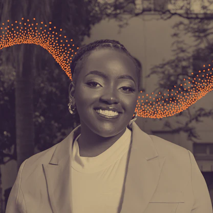 A photograph of Laurette Phocas