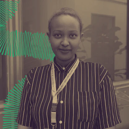 A photograph of Sharon Murugi