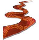 An illustration of a winding path